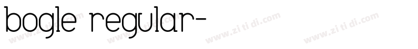 bogle regular字体转换